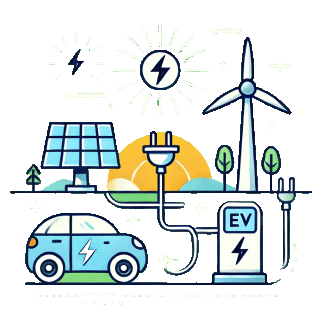 Electric Vehicle Icon